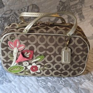 Vintage Coach Cosmetics Bag